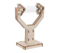 NIYANGLE Prisme Triangulaire en Verre Optique Clair avec Support, Kit D’expériences de Réflexion et Réfraction, Outil Pédagogique pour Laboratoire de Physique et Enseignement Scientifique