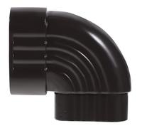 NIYANGLE Raccord Coudé en Alliage d'Aluminium 60X80 MM à 90° pour Descente de Gouttière Adaptateur Étanche pour Évacuation Eaux Pluviales Accessoire Solide pour Toiture et Façade