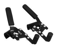 NIYANGLE Rallonges de Freins pour Fauteuil Roulant Noir en Acier et Abs Protection Anti-retour et Fiabilité à Long Terme pour Réparation et Remplacement