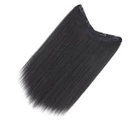 NIYANGLE Re-pulvérisation En Forme De v Agrafe Extensions Houte Les Cheveux Raides Clip Dans L'extension De Cheveux Clip D'extension De Cheveux Dans Fil Haute Température Noir