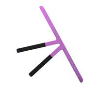 NIYANGLE Règle Triangulaire pour Sourcils en Acier Inoxydable Pourpre, Outil Précis et Flexible de Mesure de Position des Sourcils, pour Débutants en Maquillage