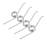 NIYANGLE Ressorts de Compatible en Acier Inoxydable Argenté Léger et Facile à Remplacer Lot de 4 pour Couvercle de Poubelle Poubelles à Pédale et Manuelles