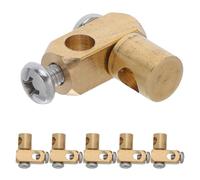 NIYANGLE Rotule de Lavabo Accessoire de Vidange en Laiton pour Salle de Bain 6 Pièces Joint de Remplacement Simple à Installer pour Évier et Lavabo