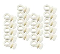 NIYANGLE Roulette Silencieuse pour Rail de Rideau 11x23 Mm, Lot de 50 Pièces, Accessoire Coulisse pour Rideaux D'intérieur, Poulie de Guidage Compatible Voilages et Stores Verticaux