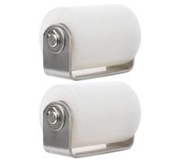 NIYANGLE Roulettes de Portail Coulissant en Acier Inoxydable et Nylon, Lot de 2 Pièces avec Support et Fixation Boulonnée pour Guidage et Stabilisation Fluide