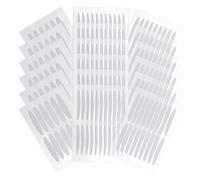 NIYANGLE Ruban Adhésif Invisible Regard Naturel pour Double Paupière Blanc Confortable à Porter Effet Double Paupière, Forme à Arrondis, 30 Feuilles