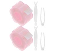 NIYANGLE Ruban Adhésif pour Paupières en Fibre Double, Effet, Facile à Utiliser et Tenue Solide, 2 Sets Couleur Rose Regard Sublimé