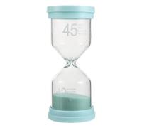 NIYANGLE Sablier de Sauna Étanche 45, Minuteur pour Accessoires de Bain, Sablier en Verre Vert Macaron, Résistant la Chaleur L’humidité, Minuterie Précise pour Spa et Hammam