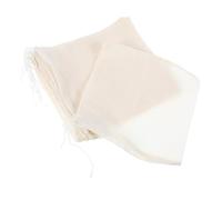 NIYANGLE Sachets à Soupe en Coton Mousseline Lot de 10 18X20 CM Cordon Serrage Réutilisables pour Infusion Épices et Usage Culinaire