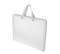 NIYANGLE Sacoche Portable pour Œuvres d'art 8k Blanche en Polypropylène, Organiseur de Fichiers pour Étudiants, Rangement Pratique pour Documents et Feuilles D'examen, Usage Scolaire