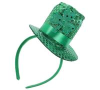 NIYANGLE Saint Patrick's Day Shamrock Headband Plastic Headdress Lightweight Festival Party Accessory Irish Decoration