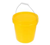 NIYANGLE Seau de Fermentation Alimentaire Cuve en PP 10l Couvercle Hermétique et Poignée Jaune Étanche et Polyvalent pour Brassage Maison et Yaourt