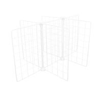 NIYANGLE Séparateurs de Compartiment Congélateur en Métal, Grille Fine 6 Cellules, Organisateur de Rangement la Cuisine, Étagère de Séparation