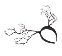 NIYANGLE Serrage-tête Cornes De Cerf En Bois De Renne Taille Unique Décoration De Cheveux Pour Femmes Jeunes Fête De Noël