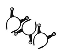 NIYANGLE Serrage-tête Escargot 3pcs Noir Accessoire De Costume Bandeau Flexible Fêtes Et Événements à Thème