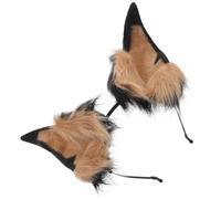 NIYANGLE Serre-tête Oreilles de Chien Peluche Déguisement pour Adulte Femme Cosplay Oreilles Doberman Bandeau Ajustable Confortable Accessoire Halloween