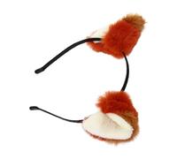 NIYANGLE Serre-tête Oreilles De Loup Renard Peluche Accessoires Cosplay Costume De Noël Faux Fait Main Oreilles De Renard Cosplay