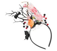 NIYANGLE Serre-tête Serre-tête Jour des Morts Accessoires Cheveux Effrayants pour Halloween Cosplay et Fêtes Thématiques