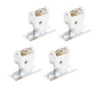 NIYANGLE Serrure à Cordon pour Stores Romains en Plastique Blanc, Lot de 4 Sets, Accessoires pour Rideaux en Bambou et Stores de Fenêtre, pour Bureaux et Restaurants