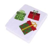 NIYANGLE Serviette Visage en Coton Brodée Thème Noël, Créative et Élégante, Format Boîte, Maison et Présent de Noël