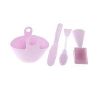 NIYANGLE Set Bol Mélangeur Silicone pour Masque Facial avec Bâtonnet et Applicateur Portable et Doux pour Peau Kit pour Soins Visage DIY Facile à Transporter