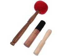 NIYANGLE Set de 3 Bâtonnets de Bol Sonore en Bois pour Bol Chantant Népalais, Surface Lisse, Accessoires Multi-usages Adaptés la Collection Bureau