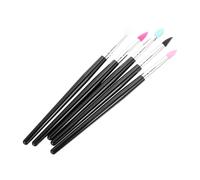 NIYANGLE Set de 5 Pinceaux à Lèvres en Silicone pour Maquillage Yeux Prise en Main Pratique, pour Appliquer Fard à Paupières Pailleté Lors du Nouvel An ou Anniversaire