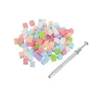 NIYANGLE Set Éponge Manucure Petite avec Stylo de Préhension Éponges et Réutilisables pour Application et Dégradés DIY et