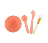 NIYANGLE Set Professionnel D'outils de Masque Soi-même Bol de Beauté en Plastique et Brosse en Silicone Facile à Utiliser pour Soins Visage DIY