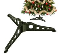 NIYANGLE Socle de Sapin de Noël Vert en Abs Détachable pour Arbre Artificiel, Support Robuste Facile à Installer, pour Décoration de Noël à Domicile
