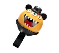 NIYANGLE Sonnette de Vélo pour Garçon et Filles en Alliage D’Aluminium Ultra-puissante, Mini Klaxon Pliant Jaune, Cloche Décorative Amusante pour VTT, Vélo de Route et Poussettes,