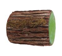 NIYANGLE Souche D'arbre Creuse Artificielle 15 Cm Diamètre X 20 Cm Hauteur Mousse Réaliste, Support Décoratif Rustique pour Mariage, Présentoir à Gâteaux et Décoration D'allée, Accessoire