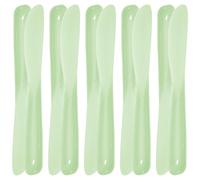 NIYANGLE Spatules à Maquillage Multifonctions en Silicone Vert Lot de 10 Outil Mélange Facile à Nettoyer pour Salons de Beauté Professionnels