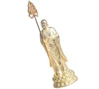 NIYANGLE Statue de Bouddha en Laiton, Décoration de Bureau Rétro, Or