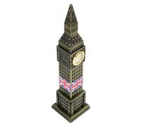 NIYANGLE Statue Figurine Architecturale Big Ben Vintage, Modèle Métallique Petit Format, Décoration Intérieure Londonienne pour Bureau Et Maison, Objet De Collection Souvenir Londres