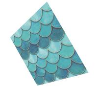 NIYANGLE Sticker Mural Autocollant à Motif Écailles de Sirène 3D Carrelage Mural Adhésif Cuisine et Salle de Bain Décor Maison Polyvalent et Facile à Poser Effet Relief Design