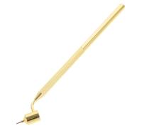 NIYANGLE Stylo à Écriture Fluide pour Tracés Fins, Pointe 0,4mm, Métal Or | Lignes Régulières, Points Homogènes, Écriture Douce, pour Signer des Œuvres et Retouches Précises