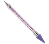 NIYANGLE Stylo à Pointiller Tête en Cire à Double Extrémité pour Nail Art Outil à Facile à Utiliser en Acrylique pour Professionnels et Débutants