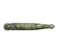 NIYANGLE Stylo de Massage en Jade pour Visage et Dos, Outil Gua Sha Naturel pour Soulager Douleurs Musculaires et Réduire Risques de Blessure, Forme Élégante pour Entraînement