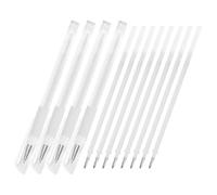 NIYANGLE Stylo de Positionnement Manuel Blanc Imperméable 12 Pièces pour Maquillage des Sourcils et Cartographie, pour Maquilleurs et Artistes Peau