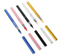 NIYANGLE Stylo Double Tête pour Nail Art 5pcs en Métal et Cire, Outil Précis pour Pose de Cristaux, Pinceaux Polyvalents pour Manucure Professionnelle et Débutants