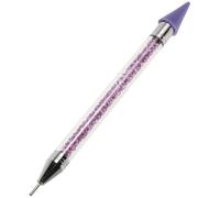 NIYANGLE Stylo Manucure Double Tête Outil De Ramassage De Pierres Rotatif Pointilleur Acrylique Usage Nail Art Professionnel Et Débutant