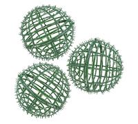 NIYANGLE Support à Boules Topiaires en Plastique Vert 3pcs, Cadre Fiable et Polyvalent pour Décoration de Jardin et Mariages