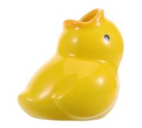 NIYANGLE Support De Brosse à Dents Céramique Motif Animal Canard Kawaii Organisateur De Salle De Bain Mignon pour Garçon Fille