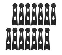 NIYANGLE Support de Cadre Photo Rotatif en Plastique Ajustable 360 Degrés, Chevalet de Table Noir pour Galerie et Studio, Lot de 14 Pièces Léger 1,5 Kg