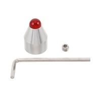 NIYANGLE Support de diapason en alliage d'aluminium 8mm avec base stable, anneau en agate rouge, pour instrument de musique et accessoires de yoga