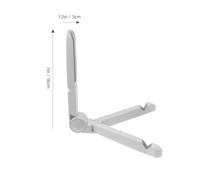 NIYANGLE Support de Disque Vinyle Pliable en Plastique Blanc Réglable Multi-Positions pour Rangement et Présentation de Vinyles 12 Pouces Stand de Stockage Pratique pour Collection et