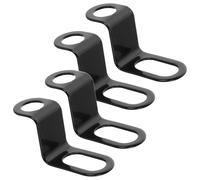NIYANGLE Support de Fixation Lot de 2 Paires en Métal Noir pour Phare de Moto Design Élégant, Polyvalent pour Améliorer la Visibilité, Compatible Motos