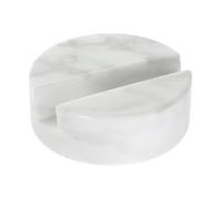 NIYANGLE Support de Téléphone de Table en Marbre Beige, Stable et Réglable | Pierre Naturelle Finition Fine, Joint Amorti Multiangle, pour Smartphones et Tablettes au Bureau