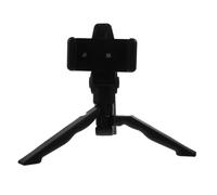 NIYANGLE Support de Téléphone en Plastique Noir Trépied Portable Perche Télescopique et Mains Libres, pour Bureau et Streaming en Direct
